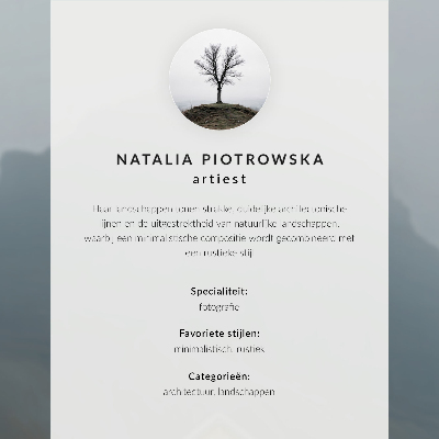 Plakátový obraz Žlutý dům mlha hory klidná atmosféra