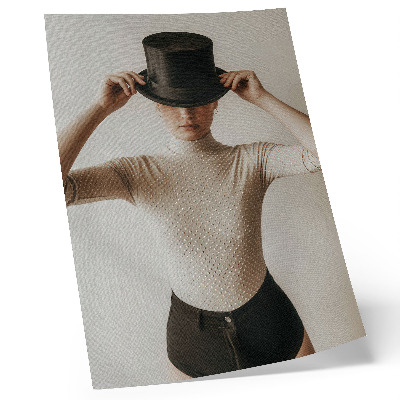 Plakát na zeď Retro elegance cylindr jemnost minimalismus