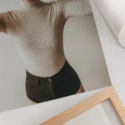 Plakát na zeď retro elegance cylindr v minimalistickém stylu