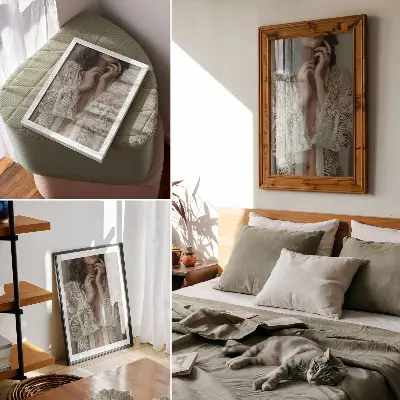 Plakátový obraz krajka s motivem jemnosti, elegance a ženské klasiky