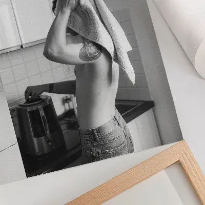 Plakát na zeď černobílý moderní v minimalistickém stylu