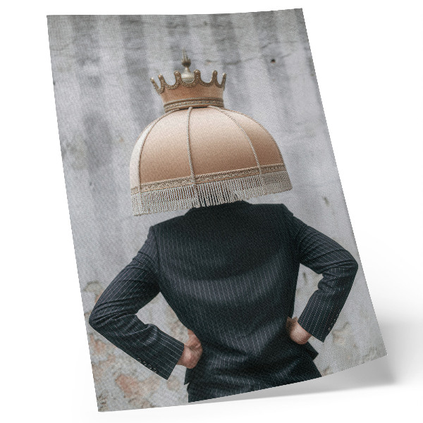 Plakát Rafinované stínidlo, elegantní oblek, kontrast textur