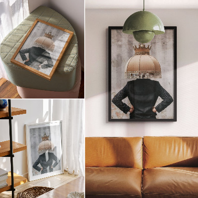 Plakát Rafinované stínidlo, elegantní oblek, kontrast textur