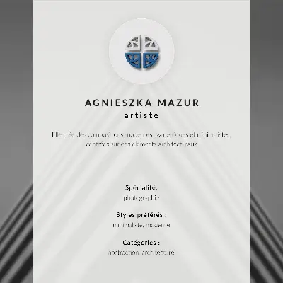 Dekorativní plakát minimalistická architektura s pastelovými oblouky moře
