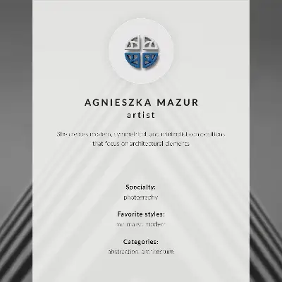 Dekorativní plakát minimalistická architektura s pastelovými oblouky moře