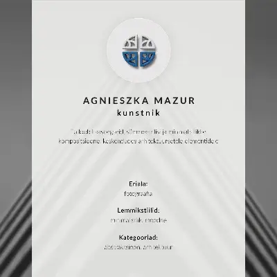 Dekorativní plakát minimalistická architektura s pastelovými oblouky moře