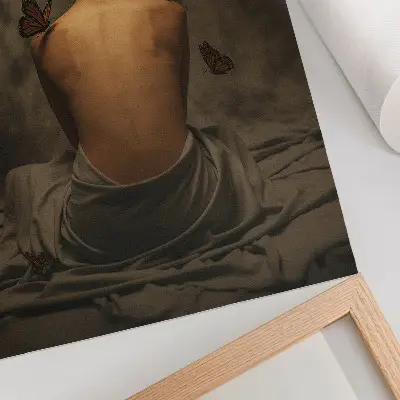 Nástěnný plakát jemné motýly zdůrazňující eleganci a klid