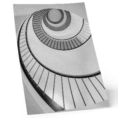 Plakátový obraz točité schodiště s fascinující geometrií a elegancí