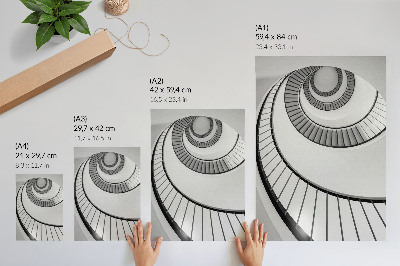 Plakátový obraz Točité schodiště fascinující geometrie elegance