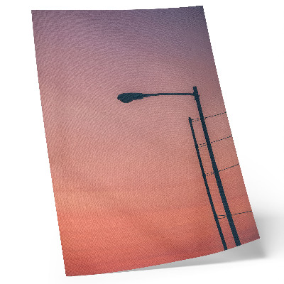Nástěnný plakát Minimalistická lampa romantický západ slunce moderna