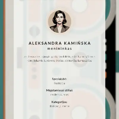 Plakát surrealistický obraz žena s kufrem na pozadí oblohy s ptáky