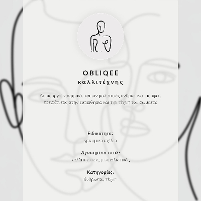 Plakát Minimalistické portréty, čárová grafika, hloubka, emoce