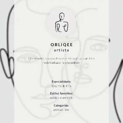 Plakát minimalistické portréty s čárovou grafikou vyjadřující hloubku a emoce