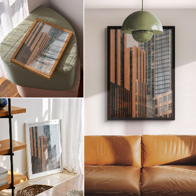 Nástěnný plakát Mrakodrapy sklo minimalismus elegance dynamika