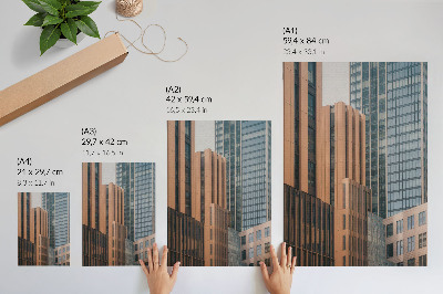 Nástěnný plakát Mrakodrapy sklo minimalismus elegance dynamika