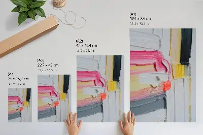 Plakát na zeď abstraktní dynamická textura barevných pruhů