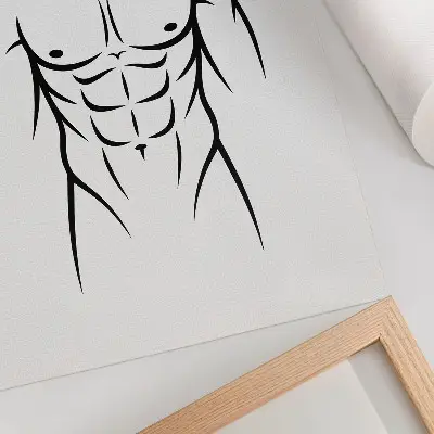 Plakát na zeď černé čáry na světlém pozadí v minimalistickém stylu