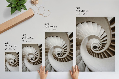 Plakátový obraz Točité schodiště moderní architektura