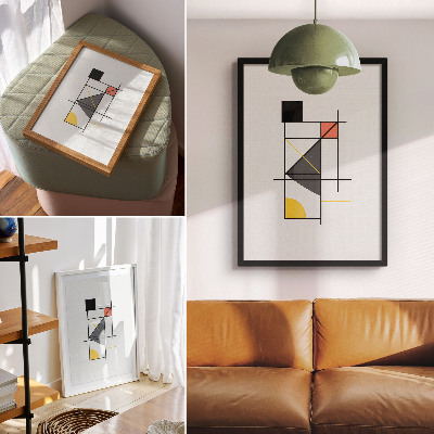 Plakátový obraz Geometrický vzor linie tvary moderní styl