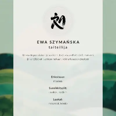 Nástěnný plakát pastelové kopce s akvarelovým sluncem