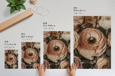 Dekorativní plakát Pastelové květiny elegance harmonie smyslnost
