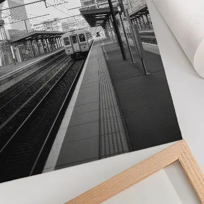 Plakátový obraz modernita se strukturou, prostorem, symetrií a rytmem