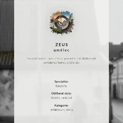 Dekorativní plakát barevné domy v zimní krajině s architektonickými prvky