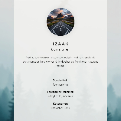 Plakát na zeď Atmosférická zimní krajina, barevné mraky, osamělý znak