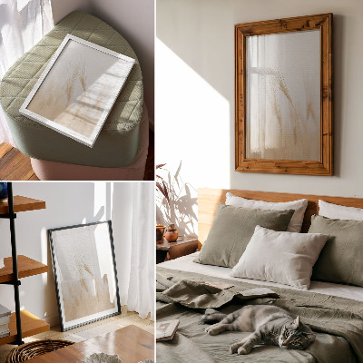 Plakátový obraz Minimalistická elegance klasů obilí