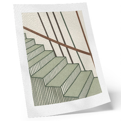 Plakát na zeď Geometrie schodiště dynamika minimalismus elegance