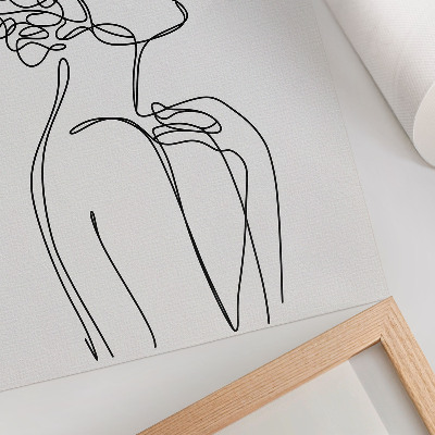 Plakát na zeď Minimalistický obrázek ženské siluety