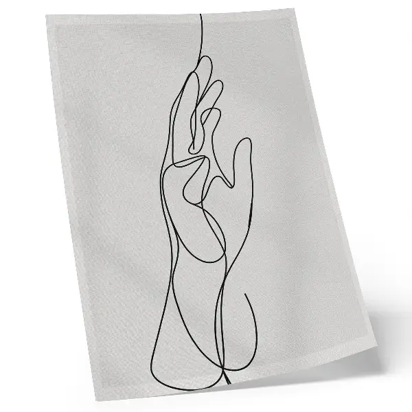 Nástěnný plakát minimalistická ruční linka v duchu moderní elegance