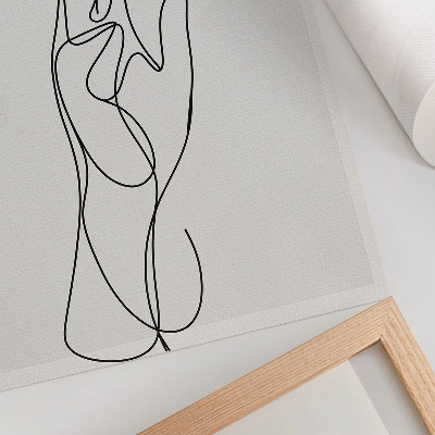 Nástěnný plakát Minimalistická ruční linie elegance modernity