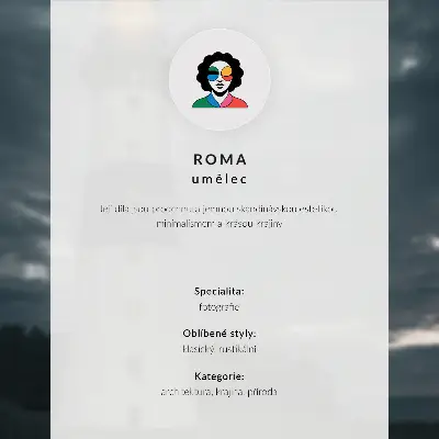 Plakát na zeď minimalistický motiv žlutého domu v horách