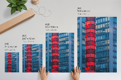 Dekorativní plakát Moderní architektura, městská atmosféra, prostornost