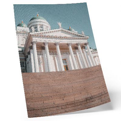 Plakát na zeď Budova se sloupy a elegantními architektonickými detaily