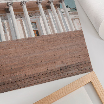 Plakát na zeď Budova se sloupy a elegantními architektonickými detaily
