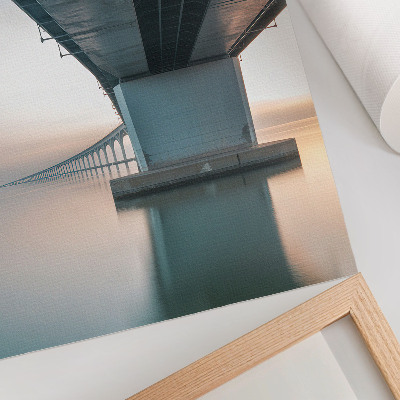 Plakátový obraz Most přes vodu minimalistická elegance modernita