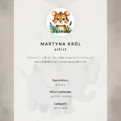 Dětský plakát slon s růžovým balónkem pro radost