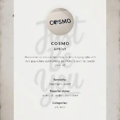 Plakát minimalistický s velkými černobílými čísly