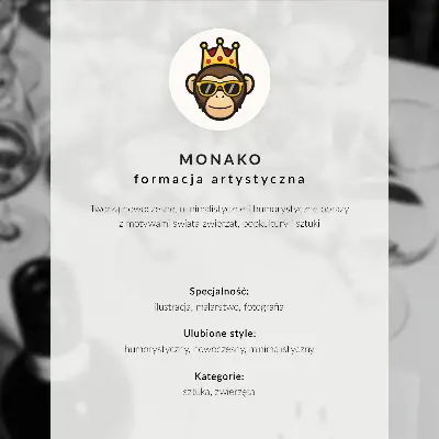 Plakát na zeď černobílá ilustrace s humorným motivem zvířat