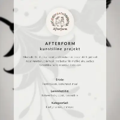 Nástěnný plakát žena s květináčem v elegantním minimalistickém stylu