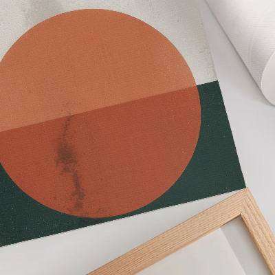 Plakát Ptáci za letu oranžový kruh minimalistický