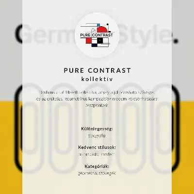 Dekorativní plakát s motivem čistých geometrických linií v kontrastních barvách