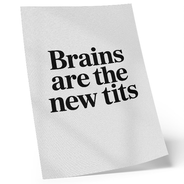 Plakát Kontrast typografického motivu s inspirativním poselstvím