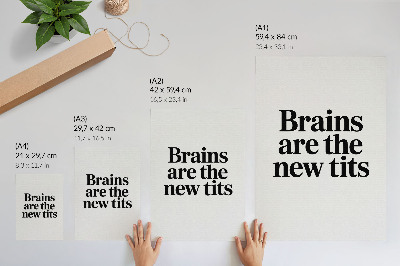 Plakát Kontrast typografického motivu s inspirativním poselstvím