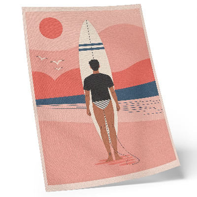 Dekorativní plakát Surfařské prkno pláž moře mír relaxace