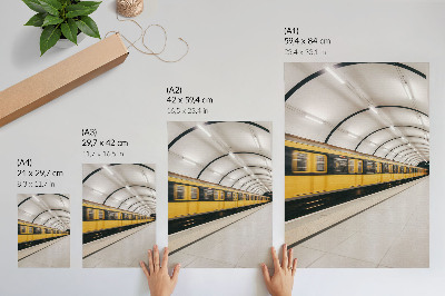 Nástěnný plakát Moderní metro, hladké linky, dynamické