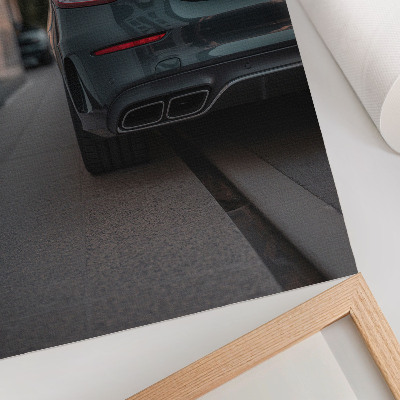 Nástěnný plakát Stylové auto do městského prostředí