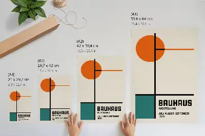 Nástěnný plakát geometrie, barvy, minimalismus, modernita a forma